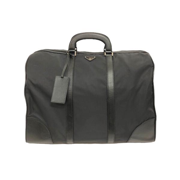 PRADA プラダ ボストンバッグ ハンドバッグ ナイロン レザー PRADA プラダ ボストンバッグ ハンドバッグ ナイロン レザー