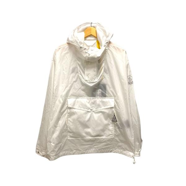 【中古】未使用品 モンクレール MONCLER 20SS REYNARD GIUBBOTTO ナイロンジャケットブルゾン プルオーバー ロゴ 長袖 3 白 レディース MONCLER（モンクレール） 未使用品 MONCLER 20SS REYNARD GIUBBOTTO