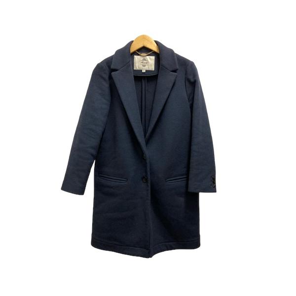 カオン　ネイビー ベージュ グレー チェスターコート ウール カオン ネイビー ベージュ グレー チェスターコート ウール
