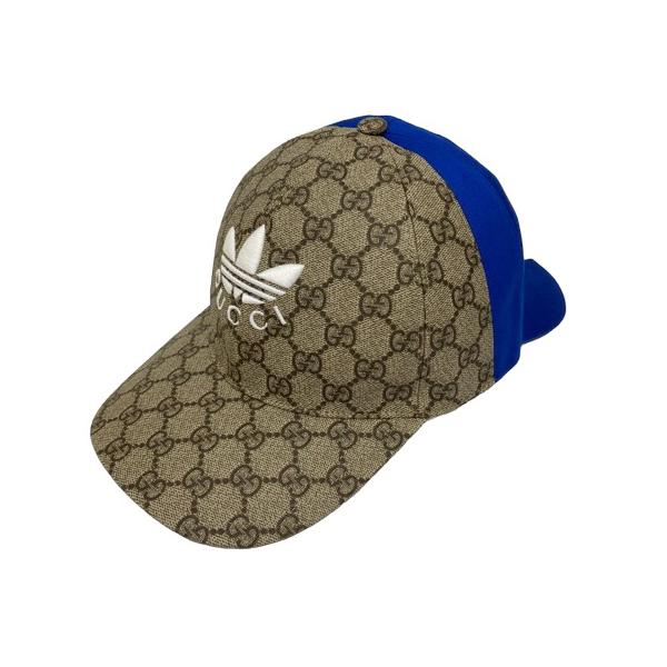 GUCCI グッチ ×アディダス キャップ 両ツバ 719406 GGスプリーム GUCCI グッチ ×アディダス キャップ 両ツバ 719406 GGスプリーム