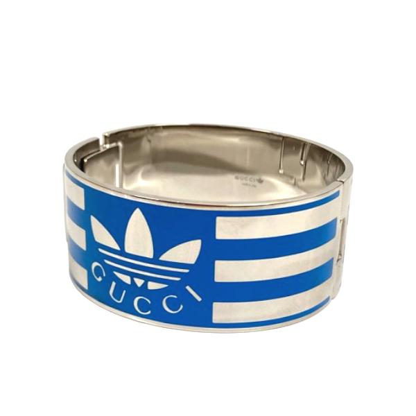 GUCCI アディダスロゴ バングル GUCCI 未使用品 グッチ ×アディダス adidas ブレスレット