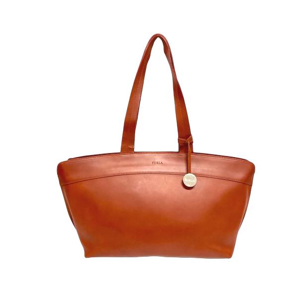 FURLA（フルラ） トートバッグ ハンドバッグ レザー ワンポイント ロゴ
