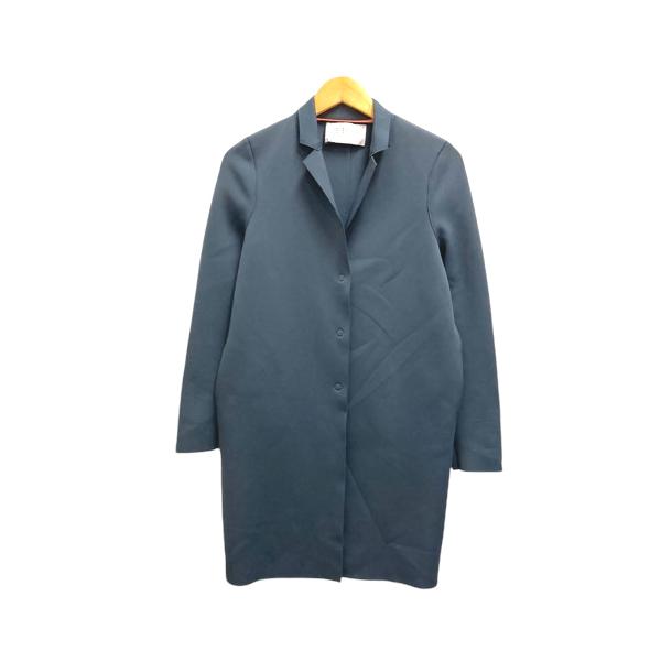 ハリスワーフロンドン Harris Wharf London コート 膝丈 無地 40 紺