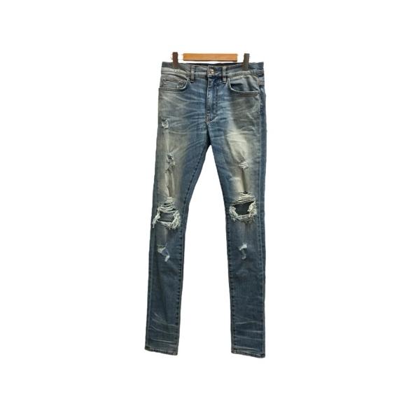 AMIRI ダメージ加工 ジーンズ サイズ31 アミリ AMIRI デニム ジーンズ ダメージ加工 コットン混 109 31 青