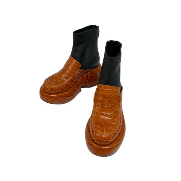 LOEWE（ロエベ） ローファーブーツ ショートブーツ ウエッジソール 型