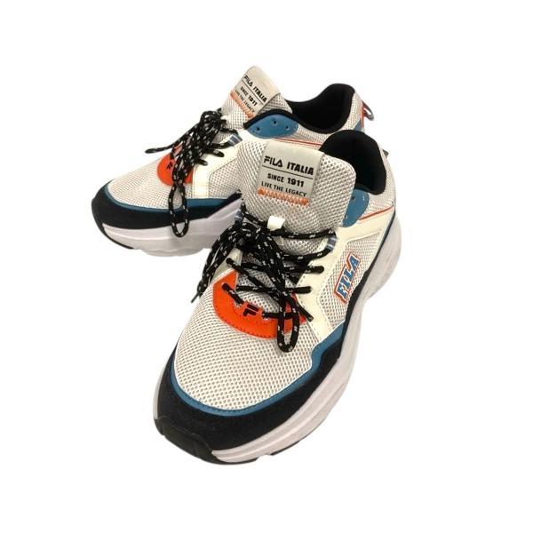 フィラ FILA スニーカー FC2217 厚底 ローカット メッシュ ロゴ 28cm