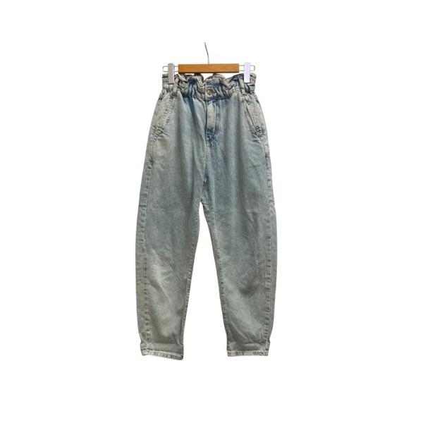 ZARA（ザラ） デニム ジーンズ 無地 ウエストゴム コットン 5862/107