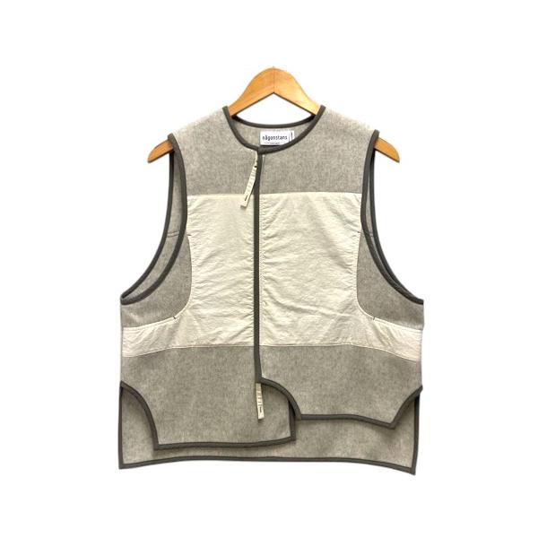 ナゴンスタンス 24AW blanket vest ベスト ジップアップ ナゴンスタンス nagonstans 24AW blanket vest 470HA430-0790 ベスト