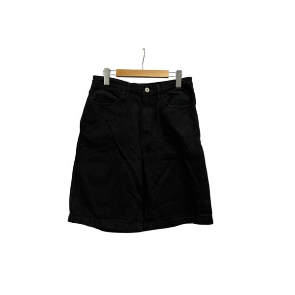 ユニクロ UNIQLO ハーフパンツ 無地 コットン混 221-476946 28 黒 ブラック メンズ