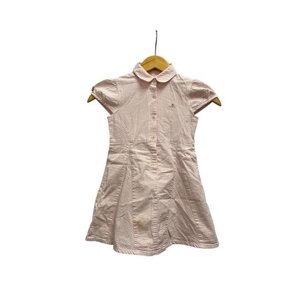 ファミリア Familiar ワンピース 半袖 ラウンドカラー ボーダー