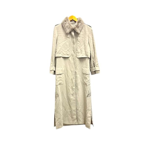 JEAN-LOUIS SCHERRER レザーロングコート 未使用品 ジャンルイシェレル JEAN-LOUIS SCHERRER ロングコート