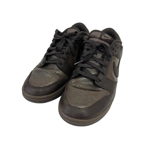 ナイキ NIKE Dunk Low Retro Prm スニーカー 総柄 HQ1979-001 27.5 茶 ブラウン メンズ
