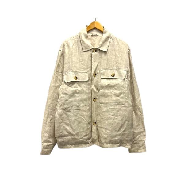 ZARA（ザラ） ジャケット カジュアル オーバーサイズ リネン 無地 長袖