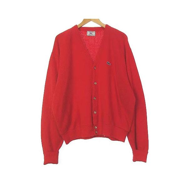 ラコステ IZOD Vネックカーティガン ヴィンテージ LACOSTE ラコステ IZOD カーディガン ヴィンテージ ニット 長袖