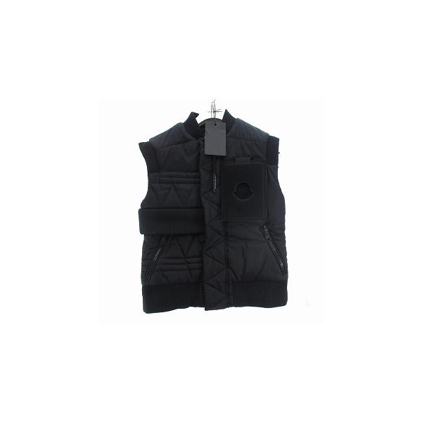 【中古】モンクレール MONCLER タグ付き TRISH GILET ダウンベスト ジレ ナイロン C209H4331305 53803 0 黒 ブラック MONCLER（モンクレール） タグ付き TRISH GILET ダウンベスト ジレ