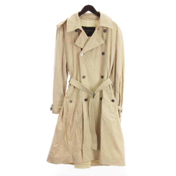 Burberry ステンカラーコート ベージュ 薄手 ベルト付き 春アウター BURBERRY(バーバリー) ステンカラーコート ベージュ サイズ -｜【公式