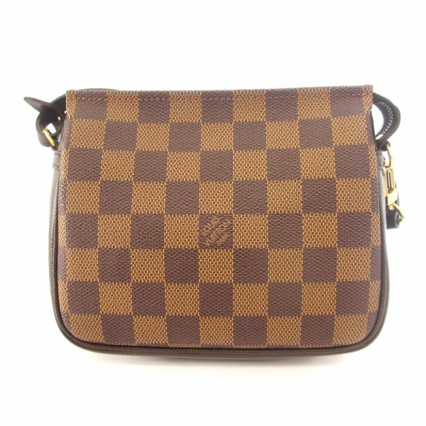 【美品】ルイヴィトン　ダミエ　トゥルースメイクアップ　ポーチ　N51982　茶系 美品】ルイヴィトン ダミエ トゥルースメイクアップ ポーチ
