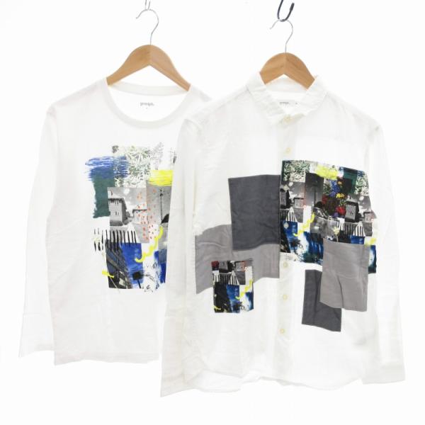 グラニフ graniph シャツ Tシャツ おまとめ2点セット プリント パッチ