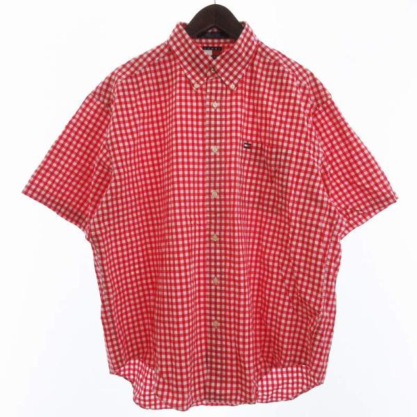 TOMMY HILFIGER トミーヒルフィガー ギンガムチェック ボタン