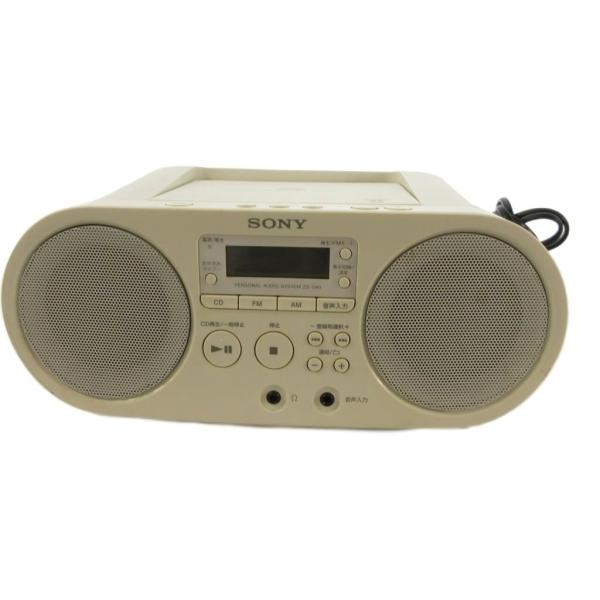 【ほぼ新品】　CDラジオ　SONY ZS-S40 ホワイト ソニー SONY ZS-S40 CDラジオ・ラジカセ CDプレイヤー ラジオ 白
