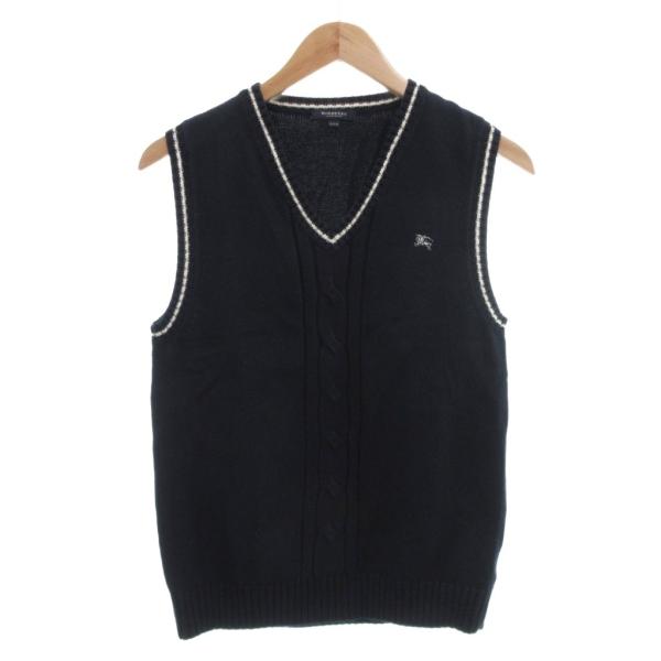 バーバリー ロンドン BURBERRY LONDON ベスト ニット 160A コットン V