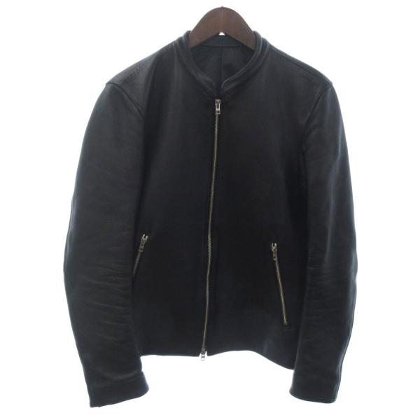 【極美品】 LIDNM リドム ラムレザー シングルライダースジャケット L 黒 シングル ライダース LIDNM ラムレザー ジャケット M リドム ブラック