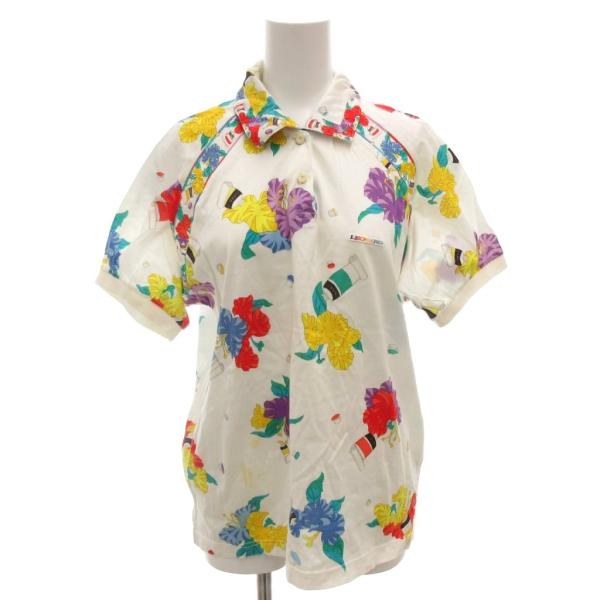 レオナールスポーツ LEONARD SPORT ポロシャツ カットソー 白 ホワイト