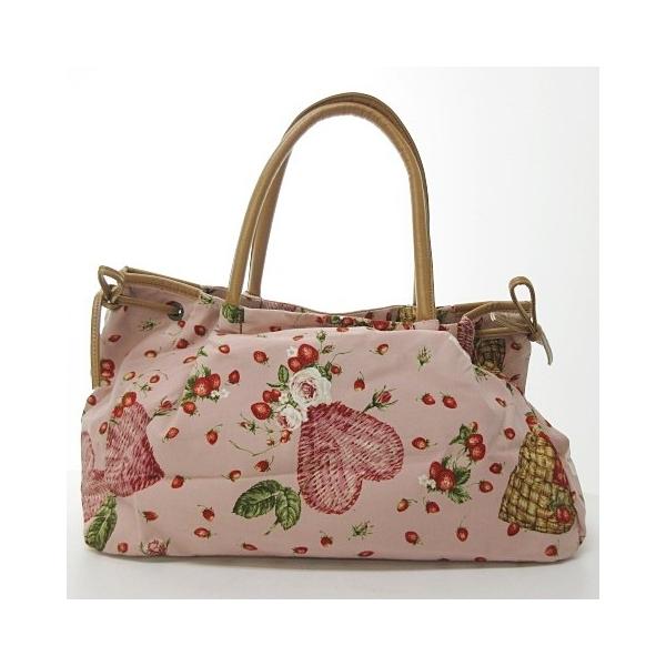 中古 ピンクハウス Pink ピンク ピンク House 薔薇 トートバッグ ショルダーバッグ 花柄 いちご ハート 薔薇 ピンク メルローズ 0726 Nst レディース ベクトル 古着 023 ブランド古着販売のベクトル