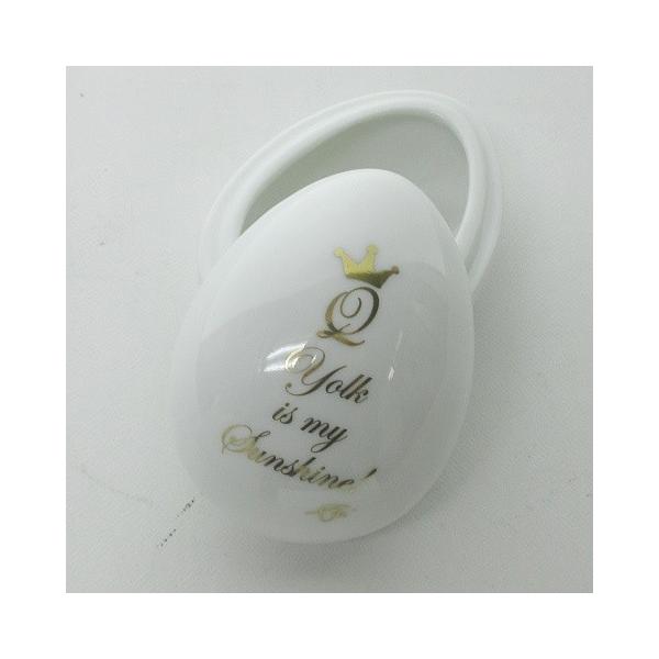 中古 キューポット Q Pot アクセサリー ケース トレー 小物入れ 陶器 磁器 たまご型 Yolk Is My Sunshine インテリア ホワイト 白 0321 レディース 古着 Dejapan Bid And Buy Japan With 0 Commission