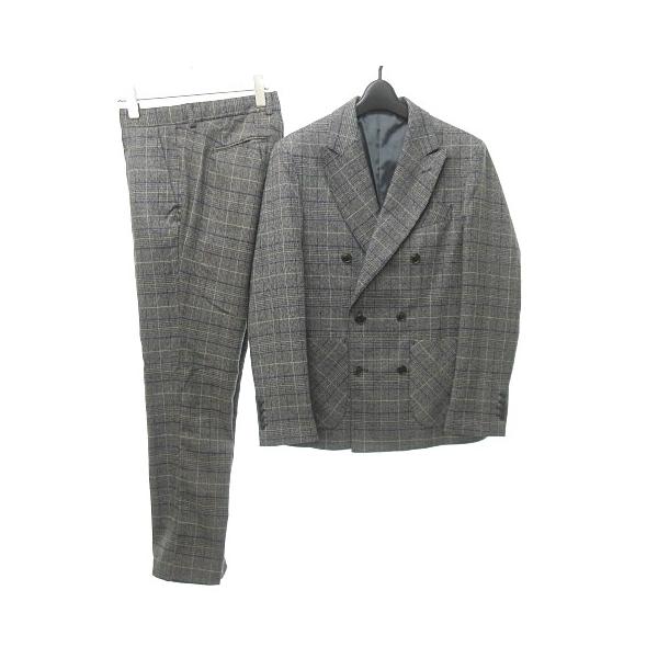 中古 セブンデイズサンデイ Sevendays Sunday 美品 セットアップ ダブル スーツ グレンチェック 6b グレー S 0811 メンズ ベクトル 古着 023 902104070036 ブランド古着販売のベクトル 通販 Yahoo ショッピング