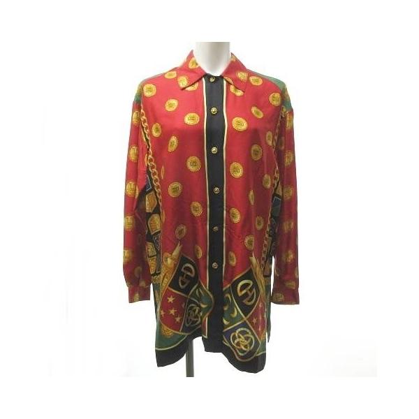 CELINE セリーヌ トリオンフ 総柄 シルク シャツ www