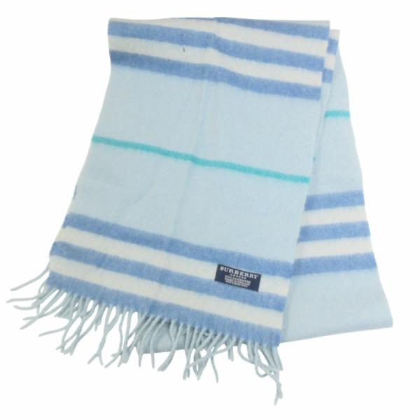 美品♡BURBERRY LONDON カシミヤ100% 水色　バーバリーマフラー 楽天市場】BURBERRY バーバリー マフラー MU DF MED TO GC SCF