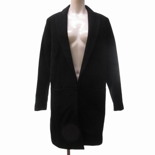 【美品】theory カシミア混（10%）チェスターコート ブラック・サイズP theory セオリー Theory カシミヤ混 チェスターコート
