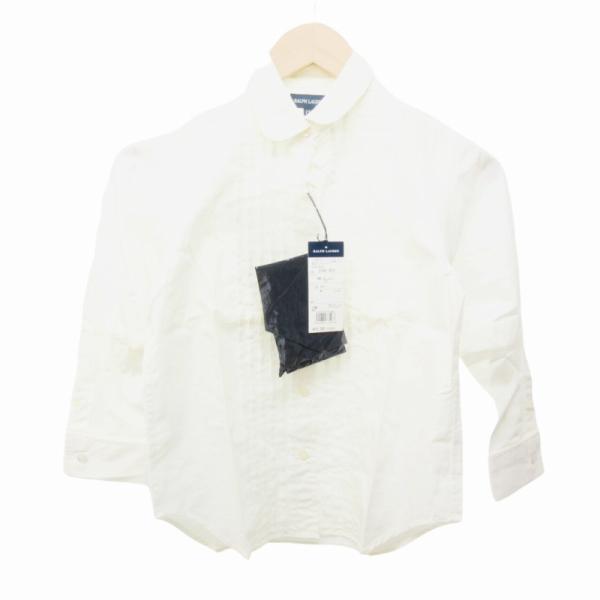 【新品未使用タグ付き】 Ralph Lauren キッズ 長袖シャツ ラルフローレン RALPH LAUREN キッズ シャツ 長袖 刺繍 M10-12