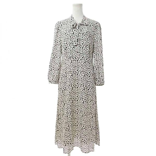 インデックス INDEX 美品 近年 ワンピース ロング 長袖 ダルメシアン柄