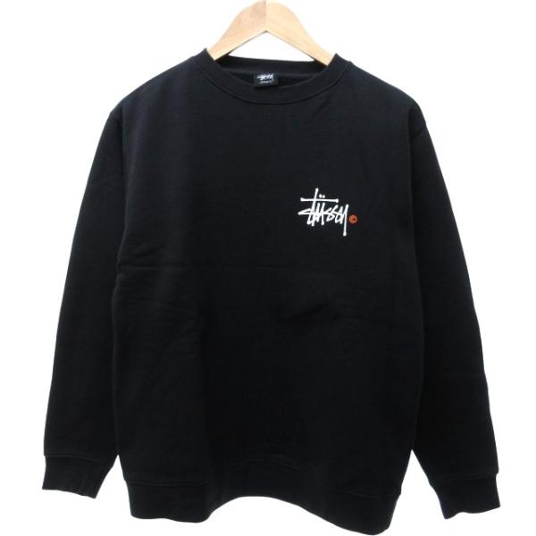 【STUSSY】00s'USA製 黒タグ ショーンフォントロゴ　裏起毛スウェット STUSSY】00s´USA製 黒タグ ショーンフォントロゴ 裏起毛スウェット