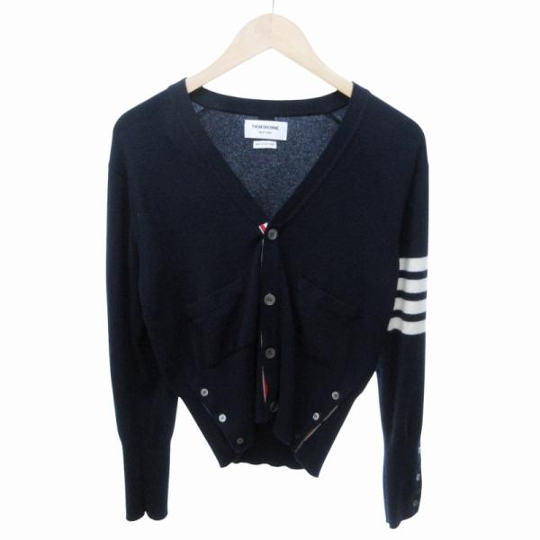 トムブラウン THOM BROWNE クラシック カシミヤ 4-BAR Vネック