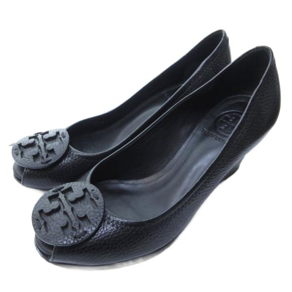TORY BURCH（トリーバーチ） レザー オープントゥ パンプス ウェッジ