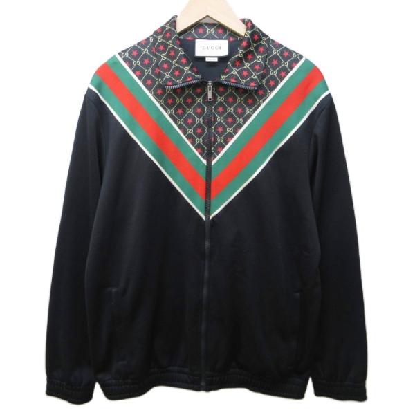 【中古】未使用品 グッチ 19AW 575734 GGスター オーバーサイズ ジャージー ジャケット シェリーライン S ■MNK3 GUCCI（グッチ） 未使用品 GUCCI 19AW 575734 GGスター オーバーサイズ