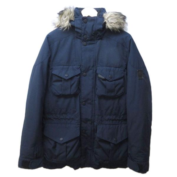 【中古】アールエルエックス ラルフローレン RLX ダウンジャケット コート ロゴ パッチ フェイクファー フード S アールエルエックス ラルフローレン RLX RALPH LAUREN ダウン