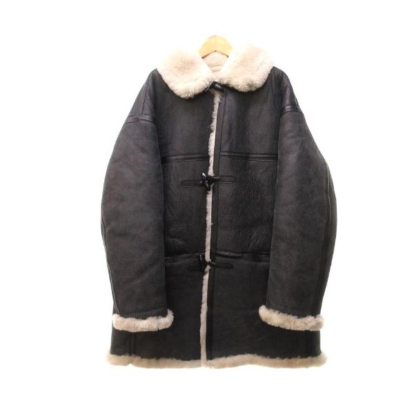 オールドジョー 24AW シアリング ムートンコート 黒 40 約L ■BL3 未使用品 オールドジョー OLDJOE 24AW DISTRESSED SHEARLING IRVINE