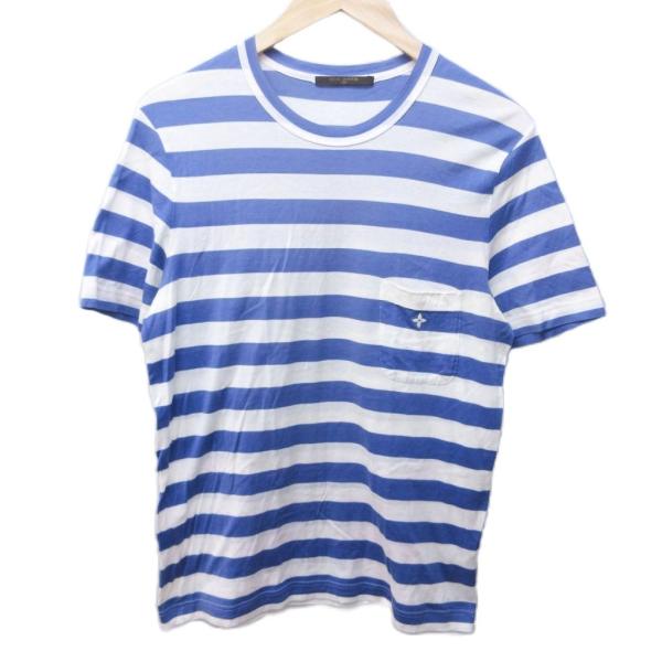 LOUIS VUITTON（ルイ・ヴィトン） ボーダー ロゴ Tシャツ カットソー