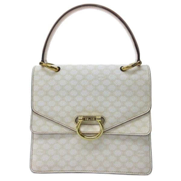 CELINE（セリーヌ） 美品 ヴィンテージ 白マカダム トリオンフ ダブル
