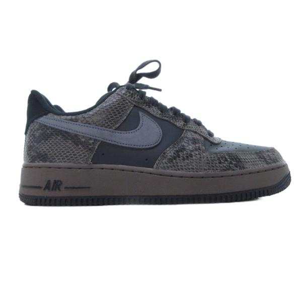 ナイキ NIKE AF1 エアフォースワン スニーカー パイソン柄 スウッシュ 茶 ブラウン 27 HF2898-001 /HW メンズ