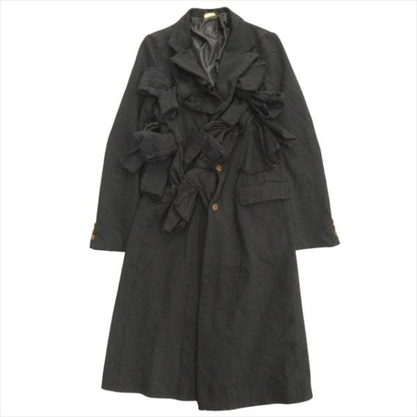 13aw コムデギャルソン COMME des GARCONS ポリ縮絨 チェスター コート