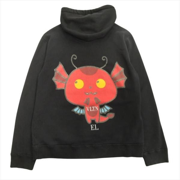 【中古】19ss ヴァレンティノ ヴァレンチノ  VALENTINO マンガ MANGA エル EL ドラゴン プリント スウェット パーカー 19ss ヴァレンティノ ヴァレンチノ VALENTINO マンガ MANGA エル EL