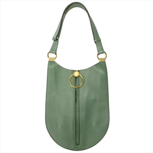 【中古】美品 19ss マルニ MARNI イヤリング EARRING ショルダー ハンド バッグ 鞄 トート レザー エッグ 緑 グリーン MARNI（マルニ） 美品 19ss イヤリング EARRING ショルダー ハンド