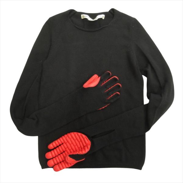 【美品】comme des garcons コムコム シャギードッキングニット 美品 17aw コムデギャルソン COMME des GARCONS グローブ