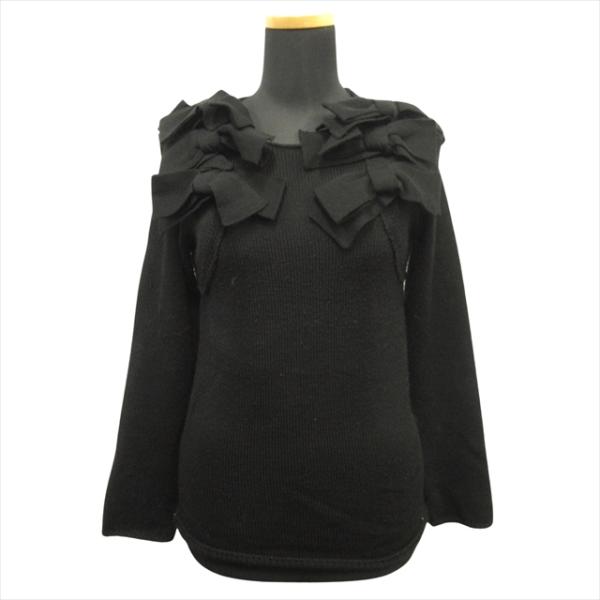 2025SS コムデギャルソンガール リボンニット L COMME des GARCONS GIRL コムデギャルソンガール 23AW リボン刺繍