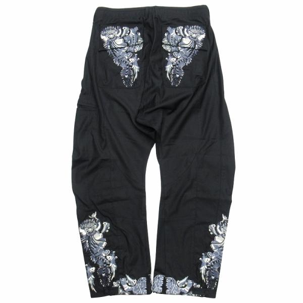 【中古】希少 00's 美品 ジョンガリアーノ 本人期 刺繍 ワイド パンツ ウールギャバジン オールド アーカイブ 52 希少 00's 美品 ジョンガリアーノ JOHN GALLIANO 本人期 刺繍 ワイド